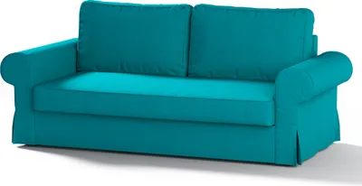Produktbild von Dekoria Bezug für Backabro 3-Sitzer Sofa ausklappbar, türkis, Bezug für Backabro 3-Sitzer Sofa