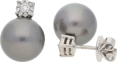 Produktbild von Ohrstecker Weißgold 585 Tahiti Zuchtperle JL10-06-2316 JuwelmaLux