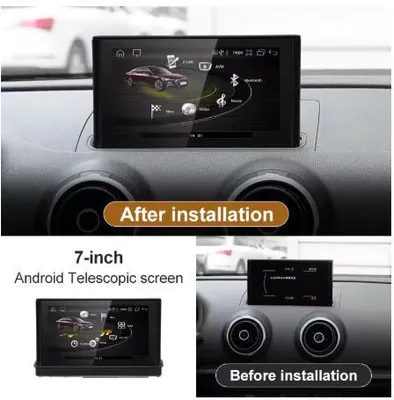Produktbild von 7 Zoll Android Display für Audi A3 2013-2018 passend Snapdragon 685 8GB/256GB CarPlay & Android Auto