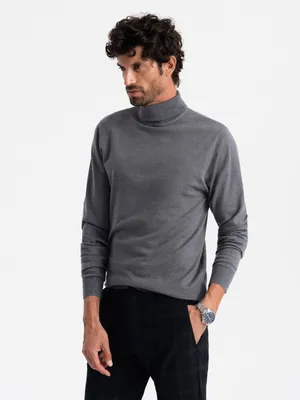 Obrázek produktu pro Ombre Clothing Pánský rolák Forfax šedá melanžová L