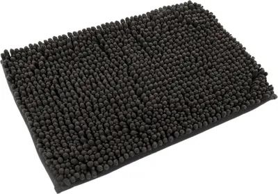 Produktbild von FLUFFY Badematte Graphit 50x90cm Antirutsch Waschbar Fußbodenheizung geeignet