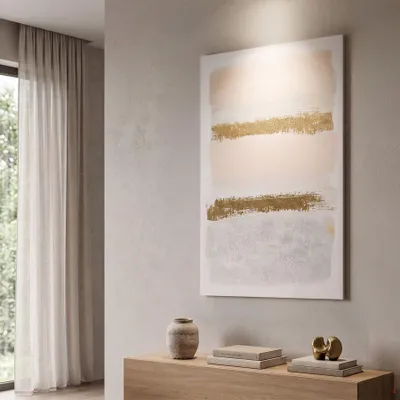 Produktbild von Abstrakter, mehrfarbiger Leinwanddruck 80x3x120 cm