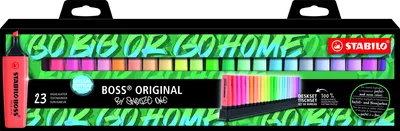 Obrázek produktu pro Zvrazova - STABILO BOSS ORIGINAL - 7023-01-06 - Snooze One Edition - 23 ks deskset - 9 neonovch a 14 pastelovch barev