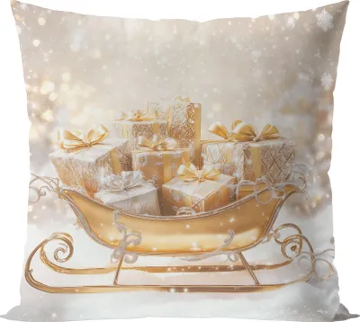 Zdjęcie produktu dla Poduszka świąteczna CHRISTMAS PRESENTS 40x40 cm Mybesthome Varianta: poszewka na poduszkę z wypełnieniem, 40x40 cm