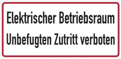 Produktbild von Dreifke® Hinweisschild, Elektrischer Betriebsraum, Unbefugten Zutritt verbote...