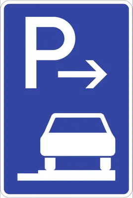 Produktbild von Verkehrsschild VZ315-67, Parken ganz auf Gehwegen rechts (Ende), Alu, RA2, 42...