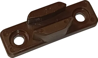 Produktbild von Anhakerplatte aus Kunststoff in braun