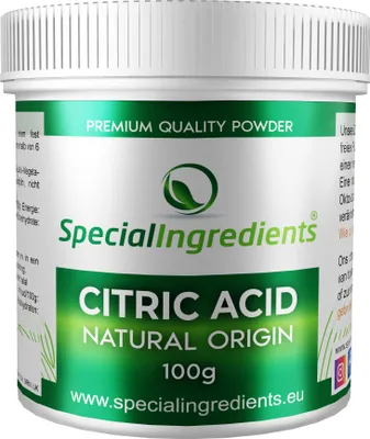 Produktbild von Special Ingredients Zitronensäure-Pulver 10 kg - Citronensäure zum Backen und Kochen, Lebensmittelqualität