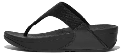 Produktbild von FitFlop Lulu Shimmerlux Toe-Post Sandals SCHWARZ 36