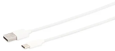 Produktbild von USB Lade-Sync Kabel USB-A Stecker auf USB C-Stecker 2.0 ABS weiß 1,5m