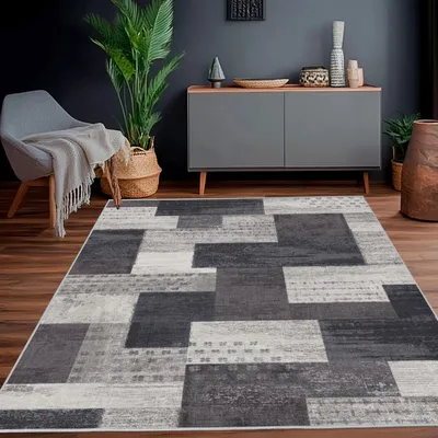 Zdjęcie produktu dla Nowoczesny geometryczny dywan, 140 x 200 cm