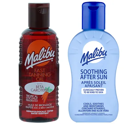 Immagine prodotto di Malibu Sun Oil 100 ml + 100 ml Balsamo abbronzante