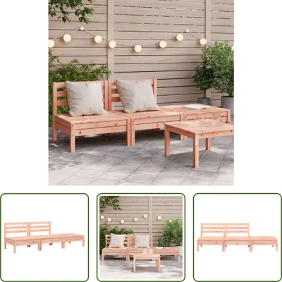 Produktbild von The Living Store Gartensofa 3-Sitzer Massivholz Douglasie