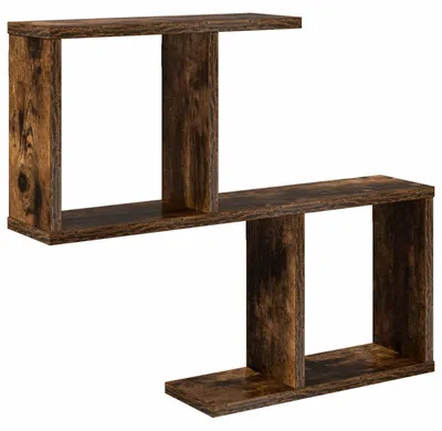 Image de vidaXL Étagère murale en bois imitation chêne, 60 x 12 x 50,5 cm