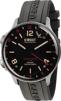 Image de U-Boat 8839 Capsoil Double Time SS GMT Herrenuhr 45mm 10ATM