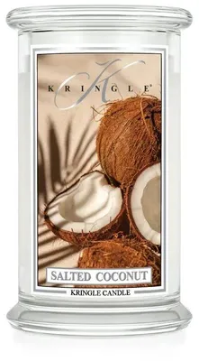 Productafbeelding van Kringle Candle, geurkaars "Salted Coconut", groot, met 2 lonten (624 gram)