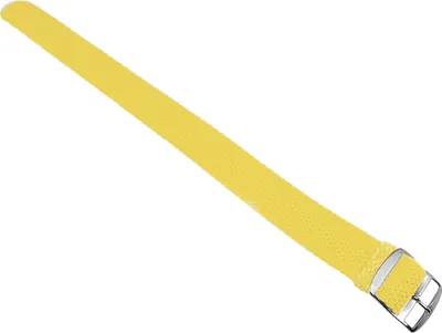 Produktbild von Minott | Perlonband geflochten gelb Textilgewebe Dornschließe, Stegbreite:18mm, Schließe:Silbern