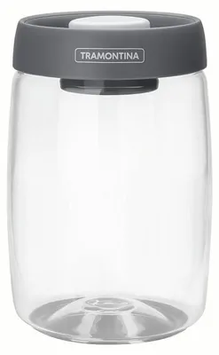 Imagen del producto de Tramontina PUREZZA, tarro hermético para alimentos, recipiente de almacenamiento, vidrio/plástico, 1.2 L, 61225-120