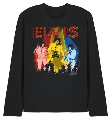 Immagine prodotto di Elvis Presley - Maglietta "Vegas Remembered" unisex uomo/donna, maniche lunghe TV33247 (M) (Nero)