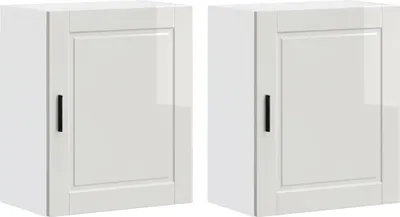 Immagine prodotto di vidaXL Pensili da cucina 2 pz. Materiale a base di legno bianco lucido Porto