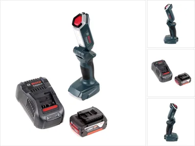 Produktbild von Bosch Professional GLI 18V-300 Akku Lampe + 1x GBA 18 V 4,0 Ah Akku + GAL 1880 Ladegerät
