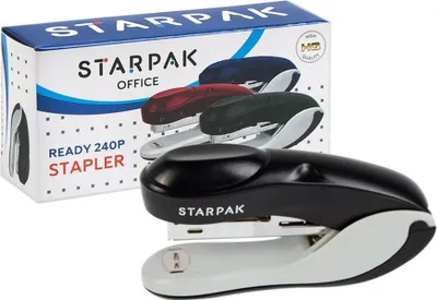 Zdjęcie produktu dla Zszywacz 16k 24/6 26/6 czarny STARPAK 439799