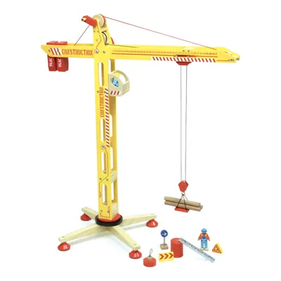 Produktbild von Holzkran mit einer Höhe von 80 cm – Set für Kinder