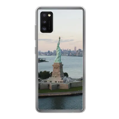 Produktbild von MuchoWow® Handyhülle Schutzhülle Hülle für Samsung Galaxy A41 New York - Freiheitsstatue - Amerika Silikon Softcase Handy Hülle - Mobiltelefon