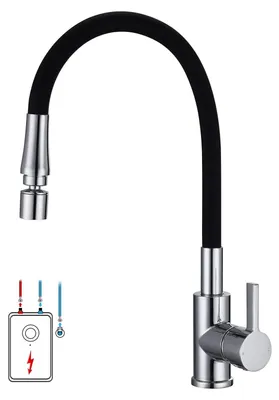 Immagine prodotto di Solidchoice - Rubinetto da cucina con bocchetta flessibile e 2 modalità di erogazione