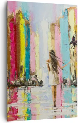 Produktbild von Bild auf Leinwand - Leinwandbild - Einteilig - Mädchen Vogel - 80x120cm - Wand Bild - Wanddeko - Wandbilder - Leinwanddruck - Kunstdruck - Wanddekoration - Leinwand bilder - Wandbild - PA80x120-3441