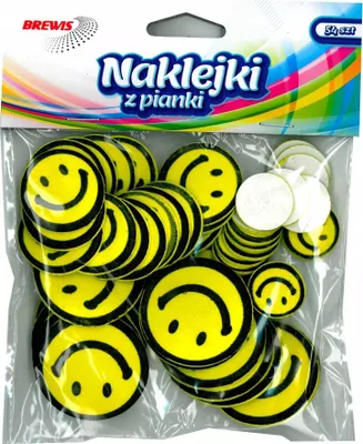 Immagine prodotto di Naklejki piankowe uśmiechy zestaw 54 sztuki