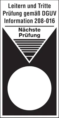 Produktbild von Dreifke® Grundplakette, Leitern u. Tritte, DGUV Information 208-016, Folie, 8...
