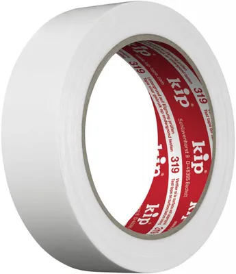 Produktbild von KIP 319 PE-Schutzband glatt, weiß 30mm x 33m (60 Rollen) - 319-53