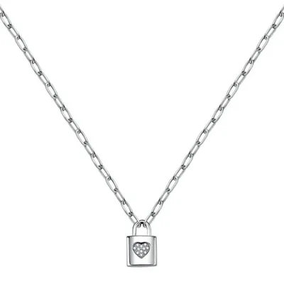 Produktbild von Steel necklace with padlock Love LPS10ASD02