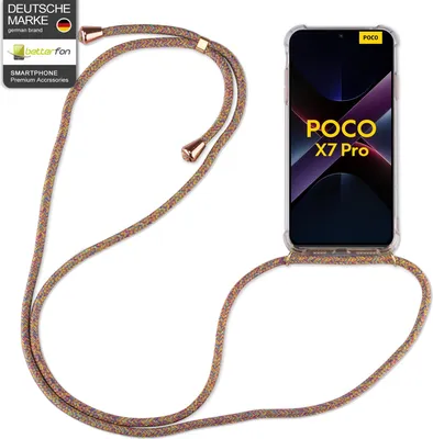 Produktbild von Handykett für Poco X7 5G Hülle mit Kordel Handyhülle mit Band in Rainbow