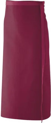 Produktbild von Bistroschürze B 100 x L 80 cm, Fb. bordeaux : bordeaux : 65% Polyester 35%Baumwolle 220 g/m²