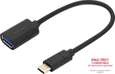 Produktbild von SPEEDLINK SL-180008 Schwarz, USB-C zu USB-A Adapter
