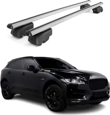 Obrázek produktu pro Střešní nosiče příčné pro Jaguar F-Pace 2017-2021 hliníkové šedé ABE