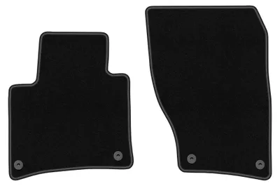 Immagine prodotto di Tappetini anteriori in moquette agugliata per Volkswagen Touareg II dal 2010 (SUV) – 2 pezzi, neri, su misura – Wielganizator BASIC