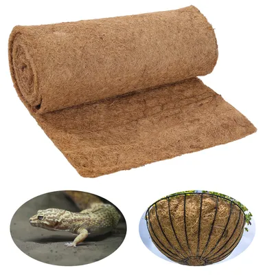 Zdjęcie produktu dla Mata kokosowa Vigevee, 0,5 x 10 m, grubość 8-10 mm, gramatura 1200 g/m², w naturalnym kolorze, ochrona roślin w okresie zimowym i ochrona przed chwastami