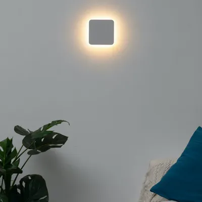 Produktbild von KOSILUM - Wandleuchte, Aluminium und Acryl - Weiß - Eporedia