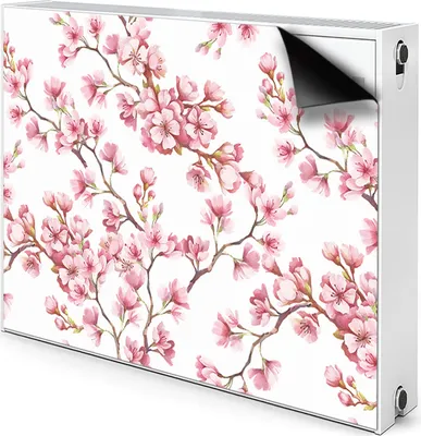 Produktbild von Magnet Heizkörperverkleidung Heizkörper-Abdeckung Heizung Heizkörper 80x60 cm - Kirschblüte