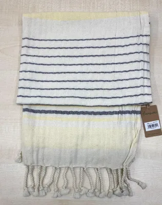 Produktbild von Tranquillo Hamamtuch STRIPES 100×50 cm Bio Baumwolle GOTS Handtuch 4066474177217