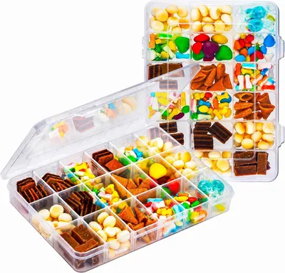 Aufbewahrungsbox 2er-Set 20,1x15,8x3 cm transparent stapelbar