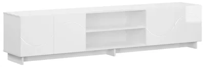 Immagine prodotto di Supporto TV, 180 x 34,5 x 40 cm, bianco lucido, realizzato in legno composito