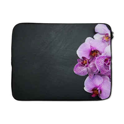 Produktbild von MuchoWow® Laptop Hülle 15 Zoll Orchidee - Blumen - Rosa - Flora Laptoptasche - Laptoptasche - Sleeve - Rundum-Schutz