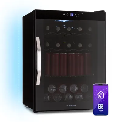 Obrázek produktu pro KlarsteinChytrá chladnička Coachella 60, Wi-Fi, LED, 3 police, Podsvícení,