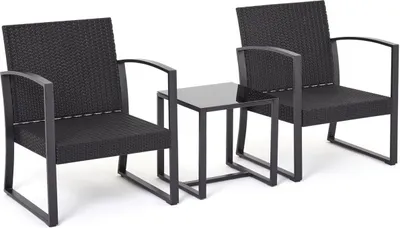 Produktbild von Loungeset für 2 Personen – Wasserfest – Garten-Loungeset mit Tisch