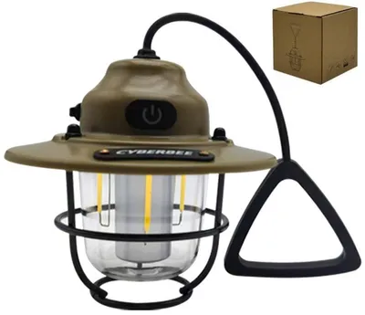 Produktbild von Minicee LED Campinglampe USB wiederaufladbar mit Haken IPX4 Khaki