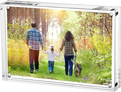 Obrázek produktu pro Akrylový fotorámeček, průhledný, rozměry 10x15 cm, určený pro fotografie